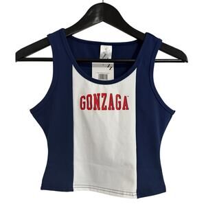 NWT Gonzaga Bulldogs Cropped Tank Top Size S